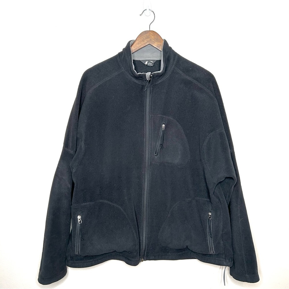 MEC Mountain Equipment Co-op Black Full Zip Fleece Jacket XXL